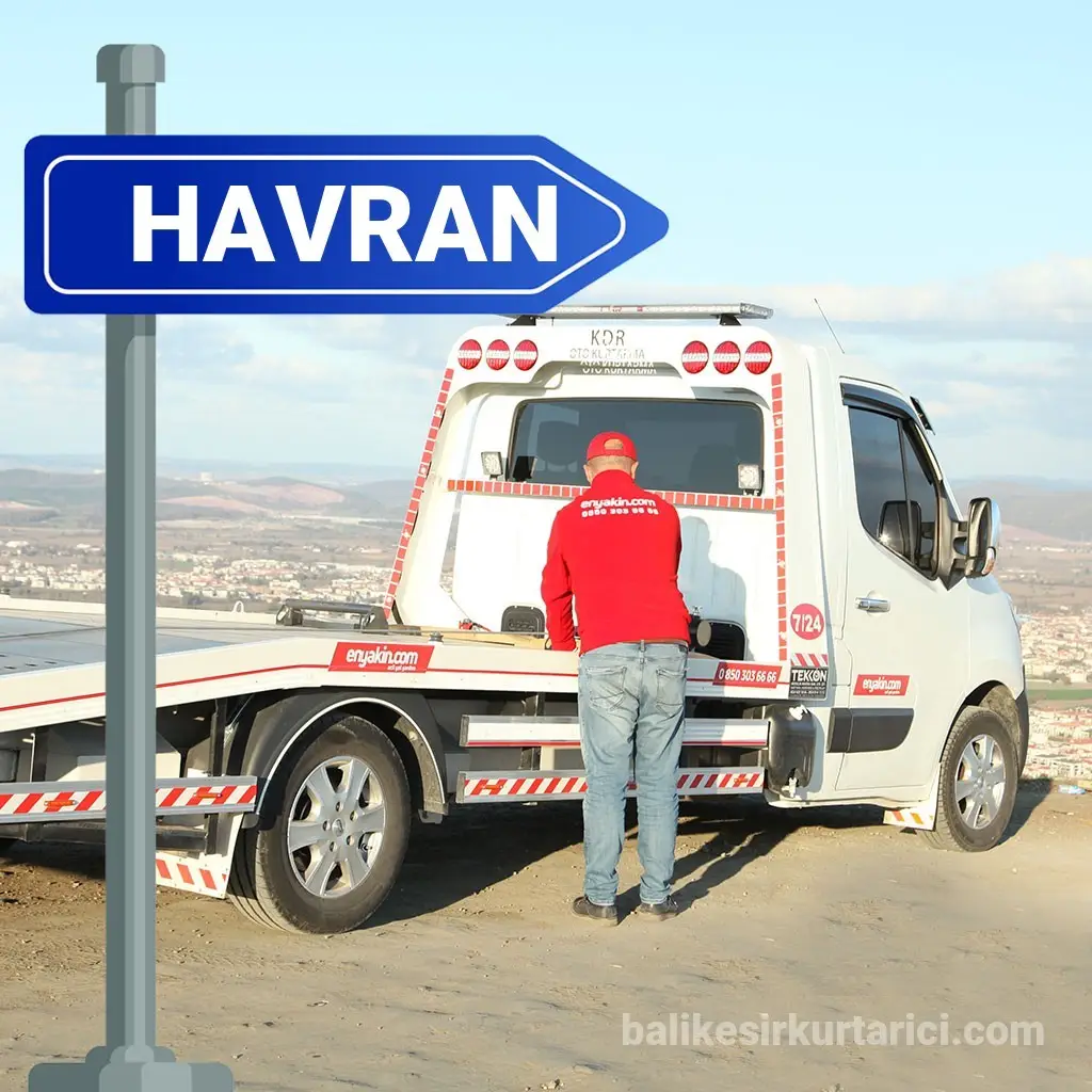 Havran’da 7/24 çekici ve oto kurtarma hizmeti. Uygun fiyat, hızlı ulaşım ve güvenli taşıma garantisiyle aracınız yolda kalmasın, hemen arayın. Havran’da 7/24 çekici ve oto kurtarma hizmeti. Uygun fiyat, hızlı ulaşım ve güvenli taşıma garantisiyle aracınız yolda kalmasın, hemen arayın.